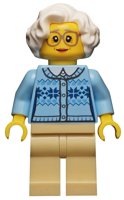 Grandmother - Fair Isle Sweater, White Hair, Tan Legs, Glasses – ГРАДСКИ