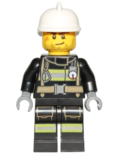 Fire - Reflective Stripes with Utility Belt, White Fire Helmet, Beard Stubble – ГРАДСКИ