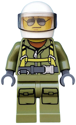 Volcano Explorer - Male Worker, Suit with Harness, White Helmet, Trans-Brown Visor, Sunglasses – ГРАДСКИ
