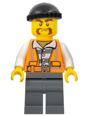 Police - City Bandit Male, Black Knit Cap, Moustache Handlebar – ГРАДСКИ