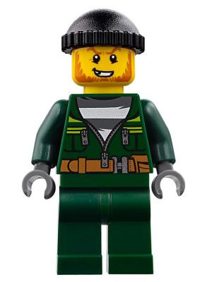 Police - City Bandit Male with Dark Green Zip Jacket, Dark Green Legs, Black Knit Cap – ГРАДСКИ