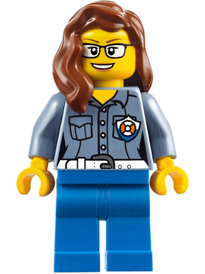 Coast Guard City - Female ATV Driver, Reddish Brown Female Hair over Shoulder – ГРАДСКИ