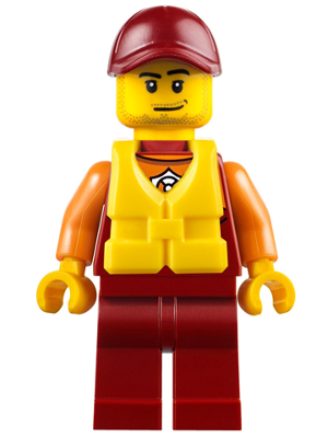 Coast Guard City - Lifeguard, Dark Red Cap with Smirk and Life Jacket – ГРАДСКИ