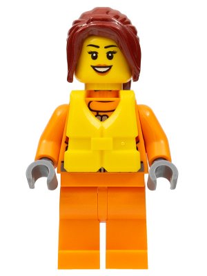 Coast Guard City - Female Watercraft Pilot with Dark Red Hair – ГРАДСКИ
