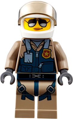 Mountain Police - Officer Female, Pilot with Helmet and Visor – ГРАДСКИ