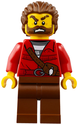 Mountain Police - Crook Male with Red Fringed Shirt with Strap and Pouch, Skunk Fighter – ГРАДСКИ