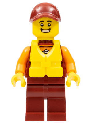 Coast Guard City - Rescuer, Dark Red Cap with Big Smile and Life Jacket – ГРАДСКИ