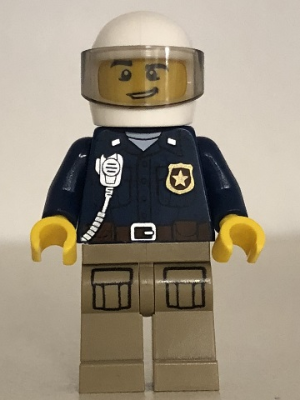 Mountain Police - Officer Male, White Helmet and Smirk – ГРАДСКИ