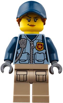 Mountain Police - Officer Female, Dark Blue Hat with Dark Orange Hair – ГРАДСКИ