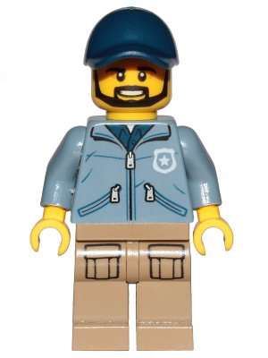 Mountain Police - Officer Male, Beard, Dark Blue Cap, Sand Blue Jacket – ГРАДСКИ
