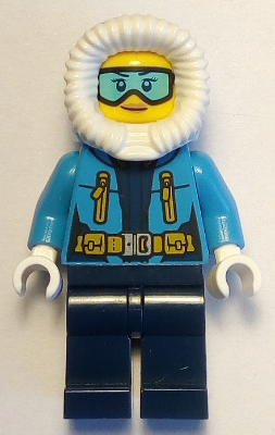 Arctic Explorer Female - Fur-Lined Hood, Light Blue Ski Goggles – ГРАДСКИ