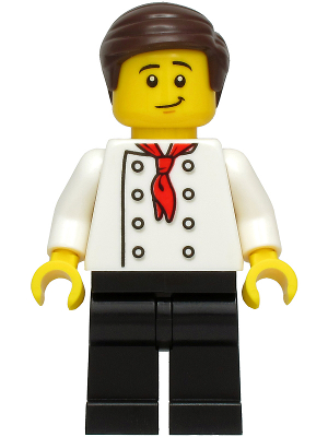 Burger Chef - White Torso with 8 Buttons, No Wrinkles Front or Back, Black Legs, Dark Brown Hair – ГРАДСКИ
