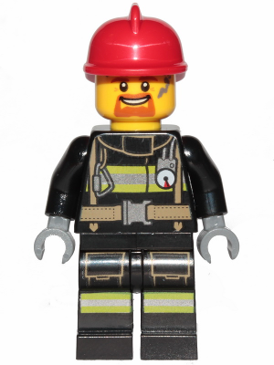 Fire - Reflective Stripes with Utility Belt, Red Fire Helmet, Goatee – ГРАДСКИ