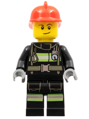 Fire - Reflective Stripes with Utility Belt, Red Fire Helmet, Lopsided Smile – ГРАДСКИ