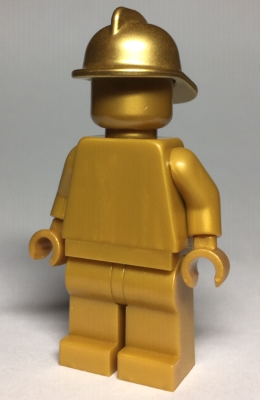 Statue - Pearl Gold with Metallic Gold Fire Helmet – ГРАДСКИ