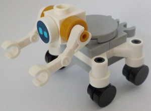 City Space Robot, Round Tiles as Wheels, Medium Azure Eyes – ГРАДСКИ