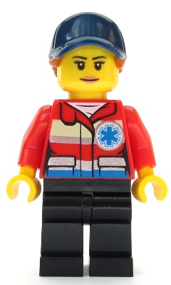 Ski Patrol Member - Female, Red Jacket, Dark Blue Cap, Ponytail – ГРАДСКИ