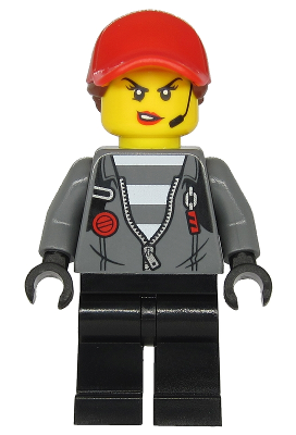 Police - Jail Prisoner Jacket over Prison Stripes, Female, Black Legs, Red Cap with Ponytail – ГРАДСКИ
