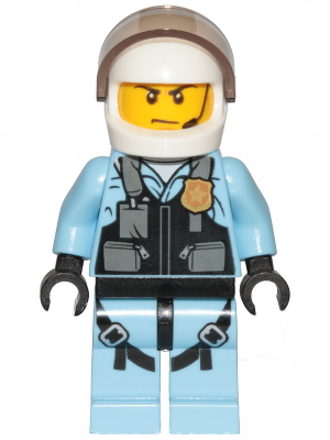 Police - Helicopter Pilot, Bright Light Blue Jumpsuit – ГРАДСКИ