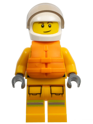 Fire - Reflective Stripes, Bright Light Orange Suit, Life Jacket, White Helmet – ГРАДСКИ