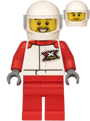 Helicopter Pilot - White Jacket with 'XTREME' Logo, Red Legs, White Helmet – ГРАДСКИ