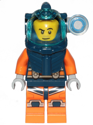 Deep Sea Diver - Male, Dark Blue Helmet, Side Lamp, Stubble – ГРАДСКИ