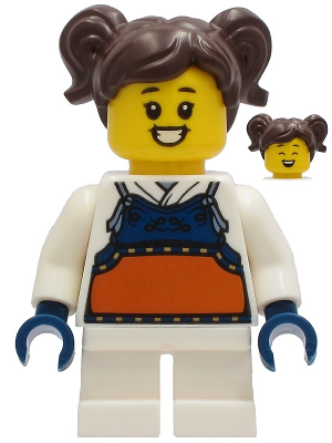 Madison (Maddy) - White Robe with Dark Blue and Dark Orange Bogu Armor – ГРАДСКИ