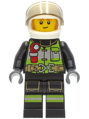 Fire Fighter - Clemmons, White Helmet, Trans-Brown Visor – ГРАДСКИ