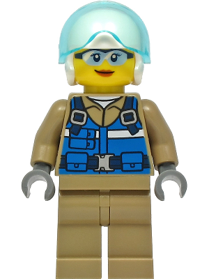 Wildlife Rescue Pilot - Female, Blue Vest, White Helmet, Dark Tan Legs – ГРАДСКИ