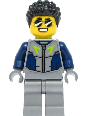 Duke DeTain - Stuntz Driver, Dark Blue and Flat Silver Racing Suit – ГРАДСКИ