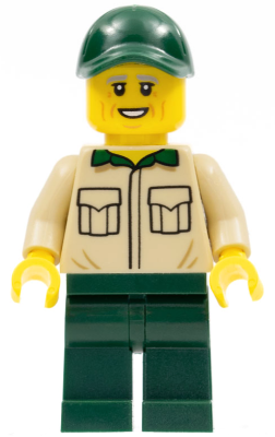 Park Worker, Male with Tan Shirt with Pockets, Dark Green Legs and Cap – ГРАДСКИ
