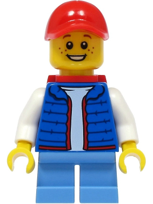 Billy - Blue Vest, Red Backpack – ГРАДСКИ