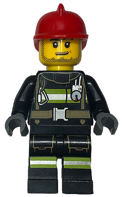 Fire - Reflective Stripes with Utility Belt, Red Fire Helmet, Male Smirk – ГРАДСКИ