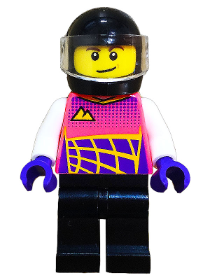Go-Kart Racer, Coral Racing Suit, Black Helmet and Legs – ГРАДСКИ