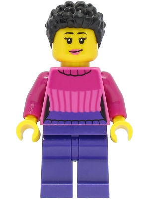 Car Driver - Female, Dark Pink Sweater, Dark Purple Legs, Black Hair – ГРАДСКИ