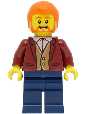 Car Driver - Male, Dark Red Suit Jacket, Dark Blue Legs, Orange Hair – ГРАДСКИ