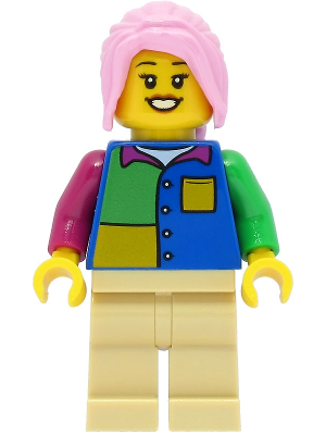 Passenger - Female, Blue Shirt, Tan Legs, Bright Pink Hair – ГРАДСКИ
