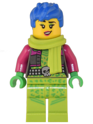 Raze - Lime Scarf, Blue Hair – ГРАДСКИ