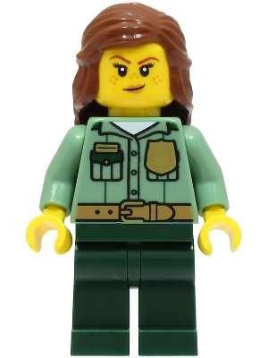 Park Ranger - Female, Sand Green Shirt, Dark Green Legs, Reddish Brown Hair – ГРАДСКИ