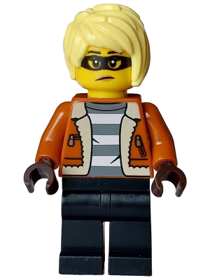 Police - City Bandit Crook Female, Dark Orange Jacket, Black Legs, Bright Light Yellow Hair – ГРАДСКИ
