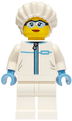 Police - City Forensic Detective Female, White Safety Jumpsuit, Safety Glasses – ГРАДСКИ