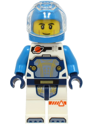 Astronaut - Male, White Spacesuit with Dark Azure Arms, Dark Azure Helmet, Trans-Clear Visor – ГРАДСКИ