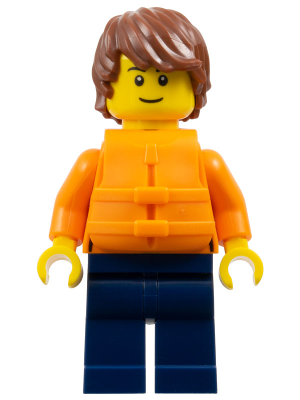 Man - Reddish Brown Hair, Orange Jacket and Life Jacket, Dark Blue Legs – ГРАДСКИ