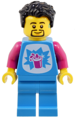 Robot World Slushy Vendor - Male, Dark Azure Shirt and Legs, Black Hair – ГРАДСКИ