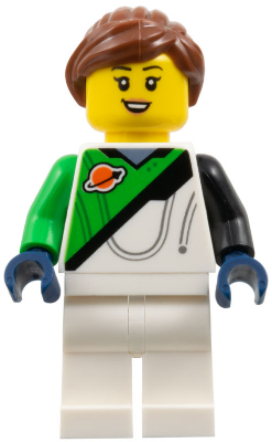 Space Explorer - Female, Bright Green and White Spacesuit, Reddish Brown Ponytail – ГРАДСКИ