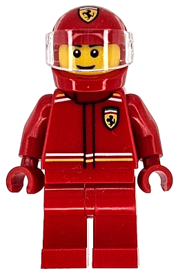 Formula 1 Driver, Ferrari - Male, Red Racing Suit and Helmet, Trans-Clear Visor – ГРАДСКИ