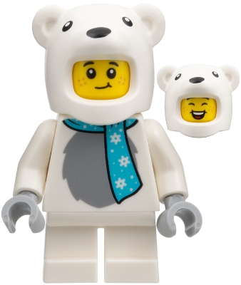 Child - Boy, Polar Bear Costume, Medium Azure Scarf – ГРАДСКИ