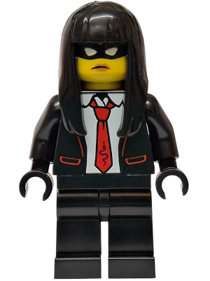 Police - City Bandit Crook Female, Black Tuxedo with Red Tie, Black Legs, Black Long Hair – ГРАДСКИ