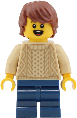 Passenger - Boy, Tan Knit Cable Sweater, Dark Blue Medium Legs, Reddish Brown Tousled Hair – ГРАДСКИ