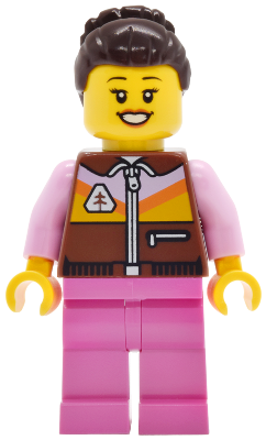 Lava Land Patron - Female, Reddish Brown Jacket, Dark Pink Legs, Dark Brown Hair – ГРАДСКИ